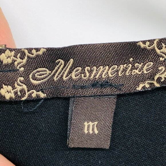 Mesmerize Black Surplice Neckline Half Sleeve Lisa Midi Dress size M - Picture 4 of 16